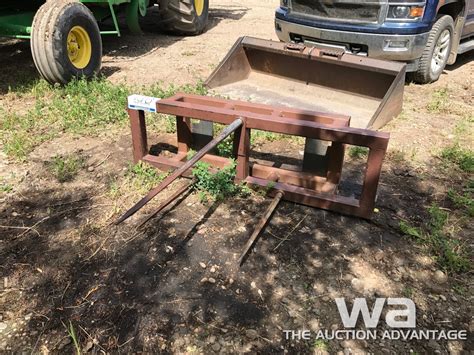 used skid steer bale spear for sale|used skid steer hay spear.